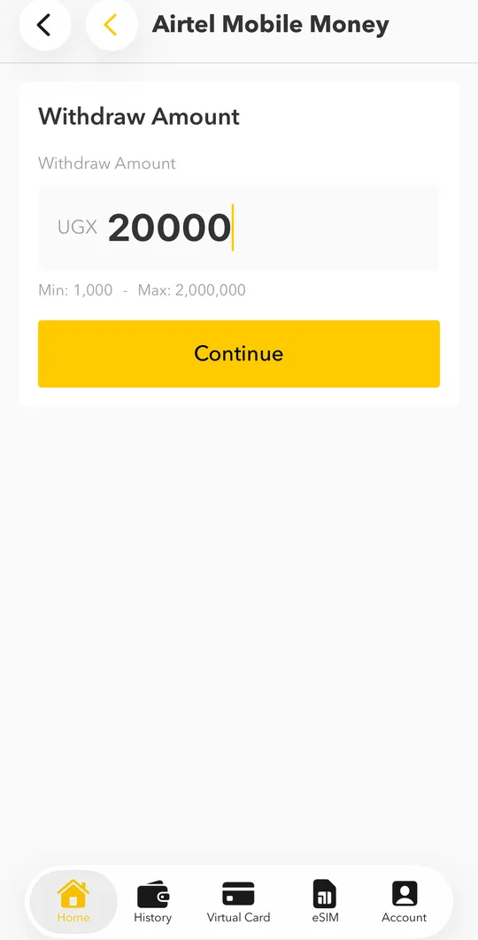 Enter the amount, tap NEXT, check the details and confirm with your PIN or fingerprint.