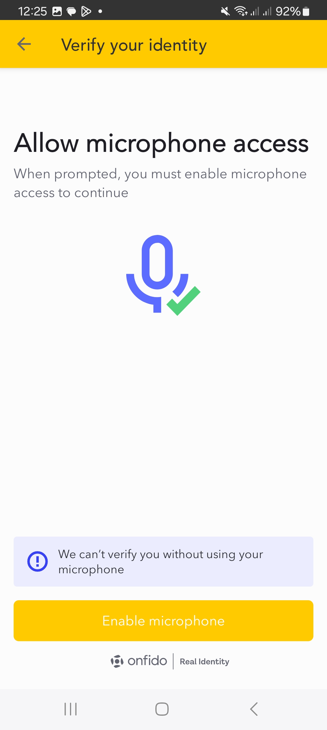 Microphone Permission