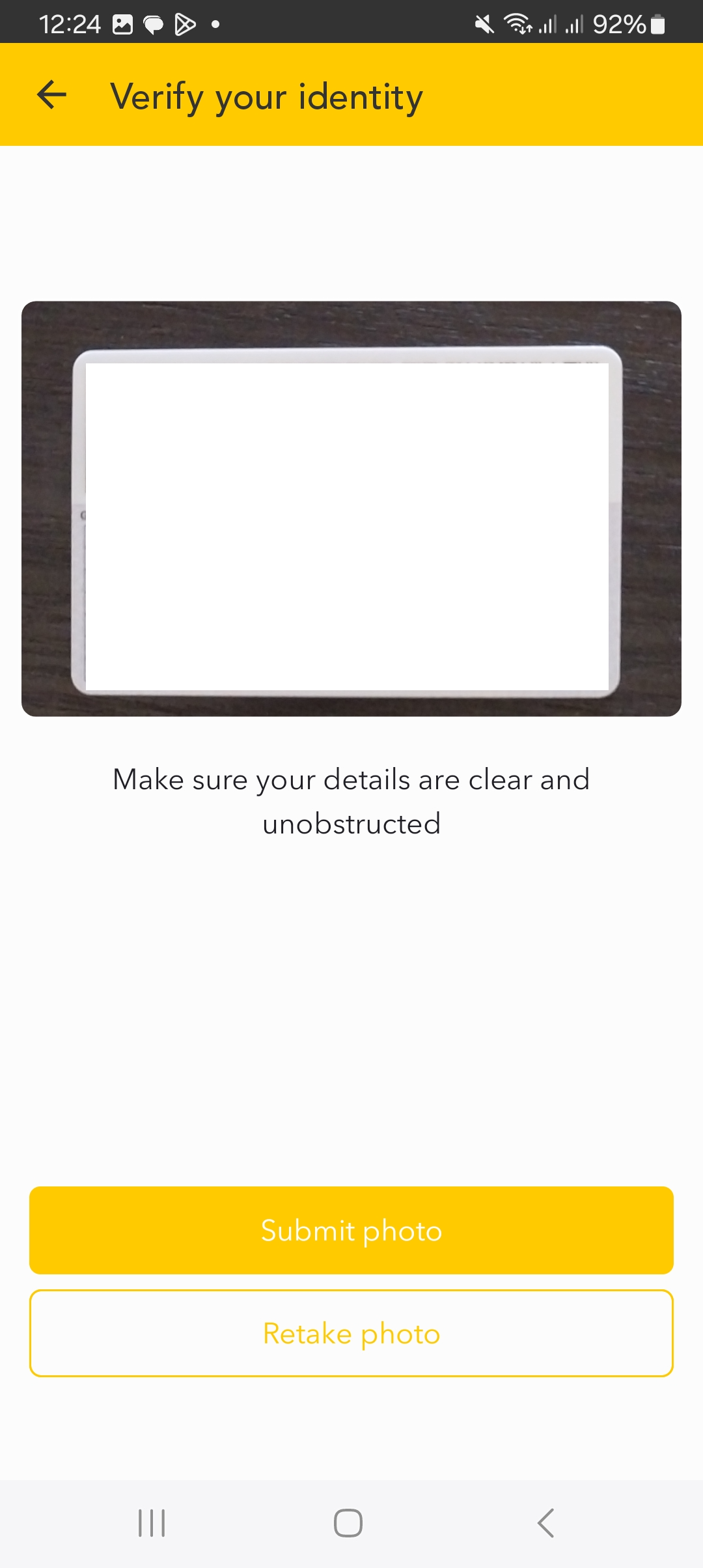 Upload Document Back